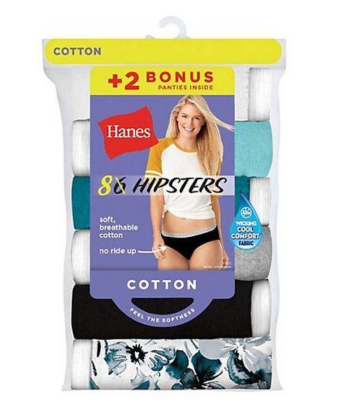 Women's Breathable Cotton Hipster Underwear,4 Pack 