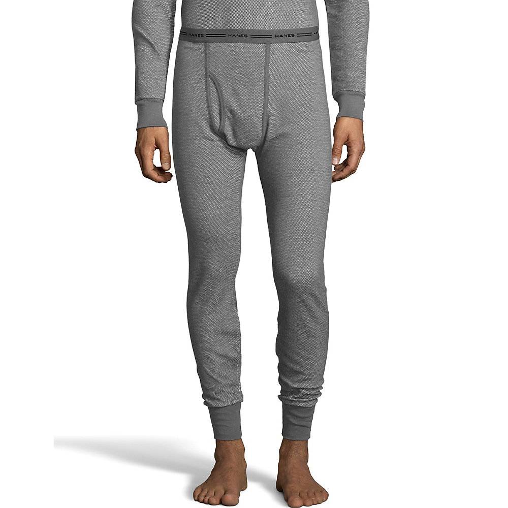 Hanes 121102 Mens' Raschel Thermal Pant, Contain; 52% organic cotton