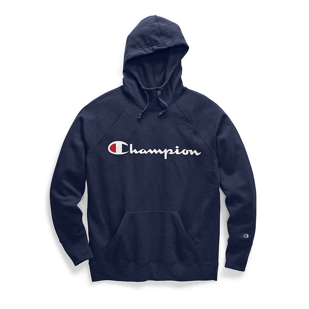 champion big logo hoodie