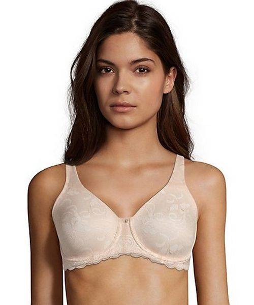 Bali Lace 'n Smooth Underwire Bra, Rosewood, 34D