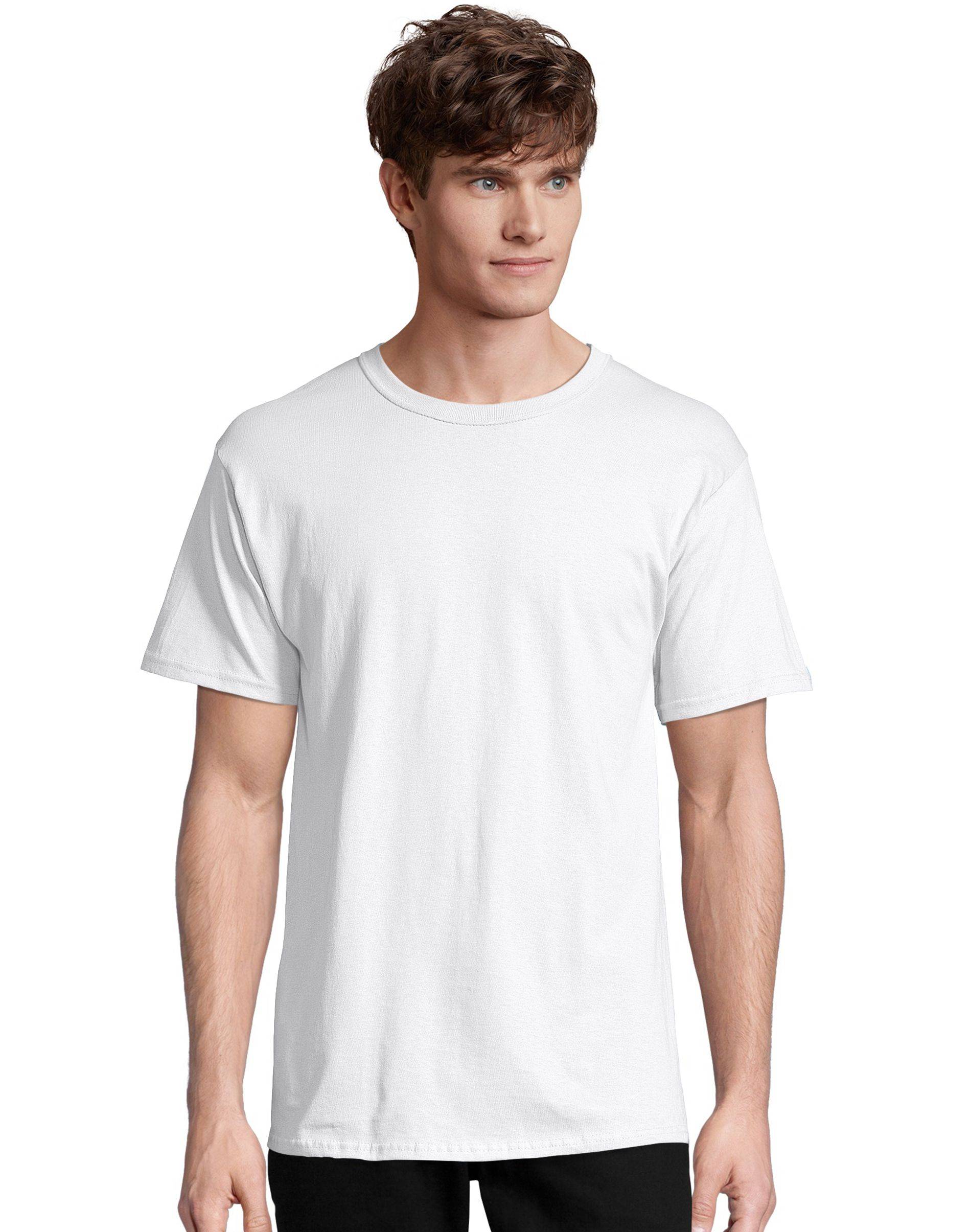 Hanes ComfortSoft Men's Short-Sleeve Crewneck T-Shirt 4-Pack Smoke Gray / XL