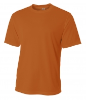 A4 N3252 Short Sleeve Birds-Eye Mesh Crew For Adult Size Male