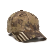 Outdoor Cap Cwf-305 Structured W/Camo Flag Cap