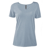 Platinum P504T Ladies Scoop Tri-Blend Short Sleeve Scoop Neck Tee