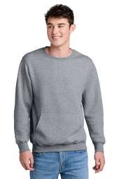 Port & Company Core Fleece Crewneck Pocket Sweatshirt PC78PKT For Men