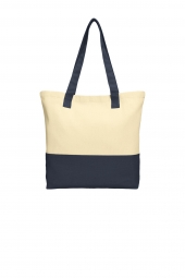 Colorblock Cotton Tote